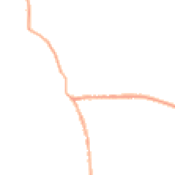 Night-time road noise heatmap for PR26 9HD