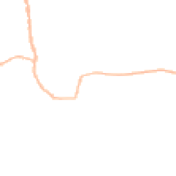 Night-time road noise heatmap for PR26 9HR