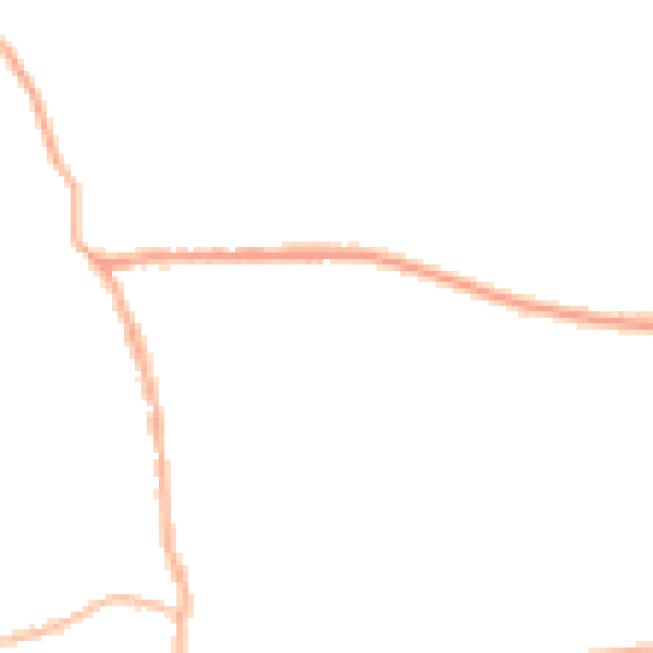 Night-time road noise heatmap for PR26 9HT
