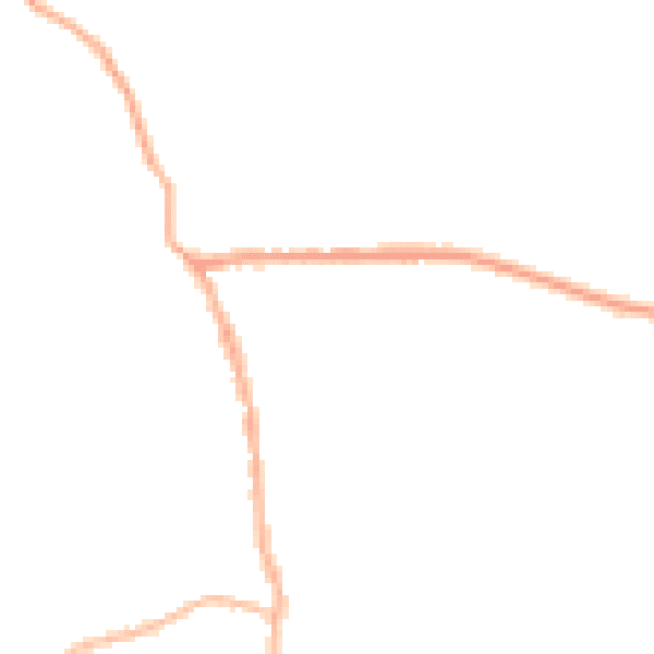 Night-time road noise heatmap for PR26 9HU
