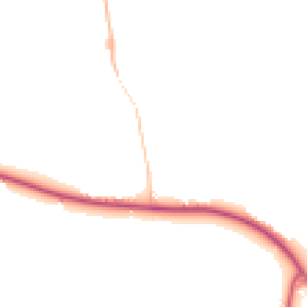 Daytime road noise heatmap for PR26 9JA
