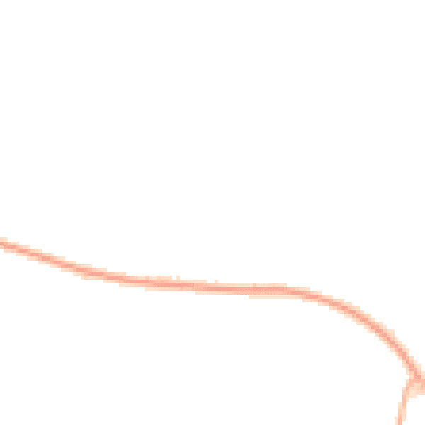 Night-time road noise heatmap for PR26 9JA