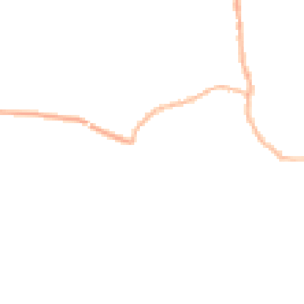 Night-time road noise heatmap for PR26 9JN