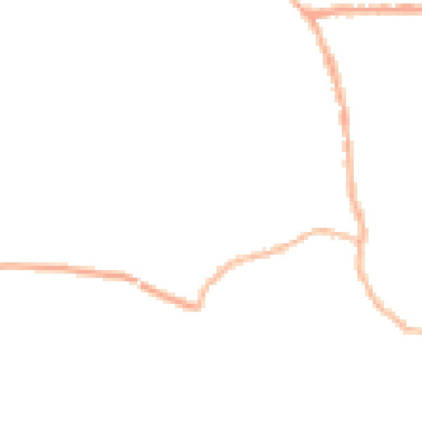 Night-time road noise heatmap for PR26 9RT