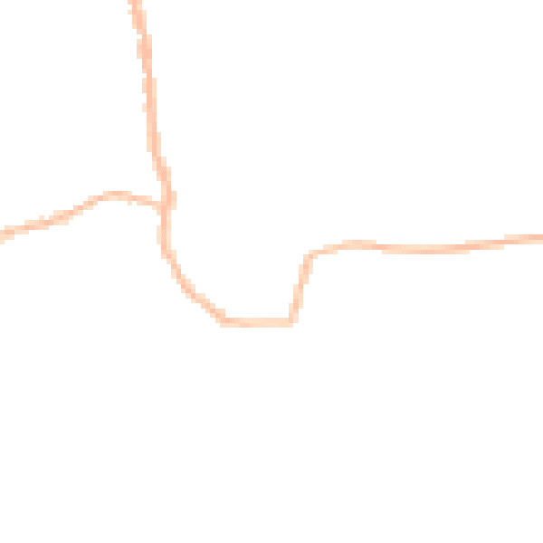 Night-time road noise heatmap for PR26 9SH