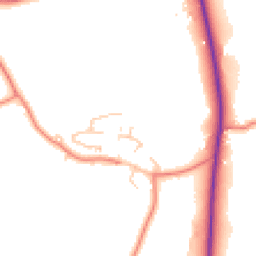 Daytime road noise heatmap for PR3 0AY