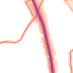 Daytime road noise heatmap for PR3 0BB