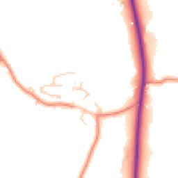 Daytime road noise heatmap for PR3 0BD