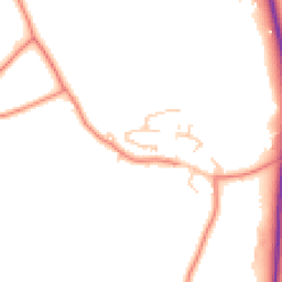 Daytime road noise heatmap for PR3 0BG