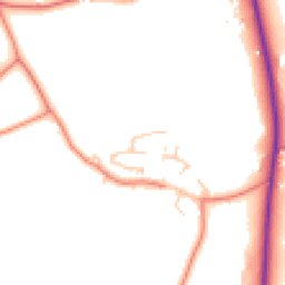 Daytime road noise heatmap for PR3 0BH