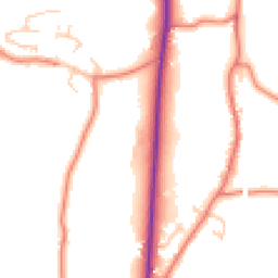 Daytime road noise heatmap for PR3 0BL