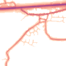 Daytime road noise heatmap for PR3 0DG