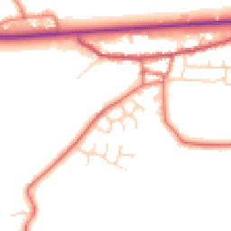 Daytime road noise heatmap for PR3 0DH