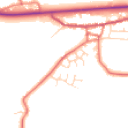 Daytime road noise heatmap for PR3 0DL