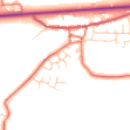 Daytime road noise heatmap for PR3 0DN