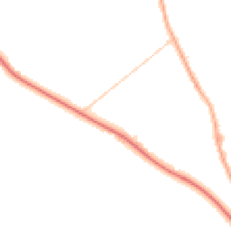 Night-time road noise heatmap for PR3 0DS