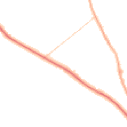 Night-time road noise heatmap for PR3 0DT