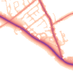 Daytime road noise heatmap for PR3 0EH