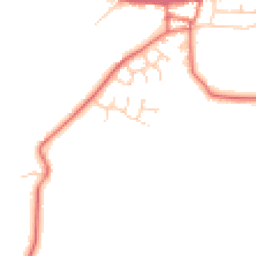 Daytime road noise heatmap for PR3 0EW