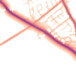 Daytime road noise heatmap for PR3 0FB