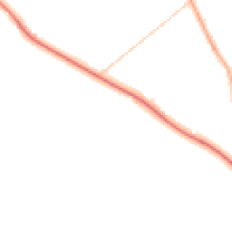 Night-time road noise heatmap for PR3 0FB