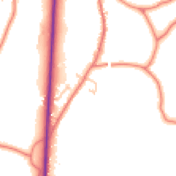 Daytime road noise heatmap for PR3 0FQ