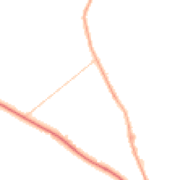 Night-time road noise heatmap for PR3 0HB