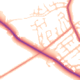 Daytime road noise heatmap for PR3 0LF