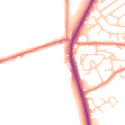 Daytime road noise heatmap for PR3 0LS