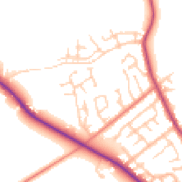 Daytime road noise heatmap for PR3 0NL