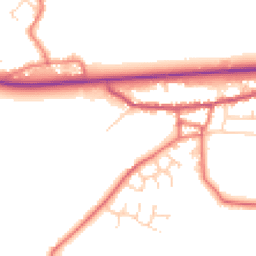Daytime road noise heatmap for PR3 0NS