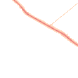 Night-time road noise heatmap for PR3 0PJ