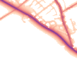 Daytime road noise heatmap for PR3 0PU