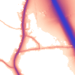 Daytime road noise heatmap for PR3 0QY