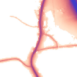 Daytime road noise heatmap for PR3 0RE