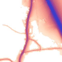 Daytime road noise heatmap for PR3 0RJ