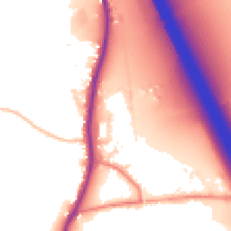 Daytime road noise heatmap for PR3 0SA