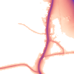 Daytime road noise heatmap for PR3 0SE