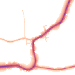 Daytime road noise heatmap for PR3 0TE