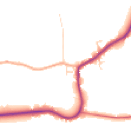 Daytime road noise heatmap for PR3 0UD