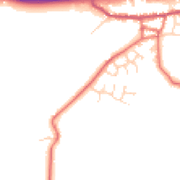 Daytime road noise heatmap for PR3 0YN