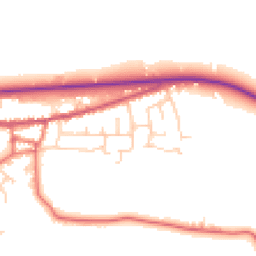 Daytime road noise heatmap for PR3 0YS
