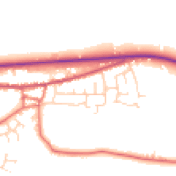 Daytime road noise heatmap for PR3 0YT
