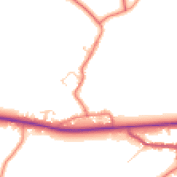 Daytime road noise heatmap for PR3 0YY