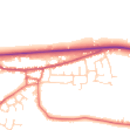 Daytime road noise heatmap for PR3 0ZA