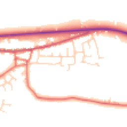 Daytime road noise heatmap for PR3 0ZW
