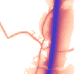 Daytime road noise heatmap for PR3 1AQ
