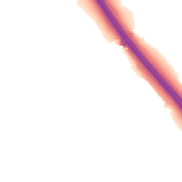 Night-time road noise heatmap for PR3 1DD