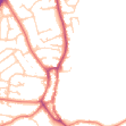 Daytime road noise heatmap for PR3 1EB