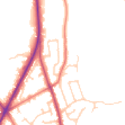 Daytime road noise heatmap for PR3 1JS